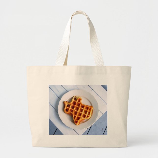 Texas Waffle Large Tote Bag (Front)