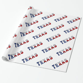 Texas Waving Flag Wrapping Paper