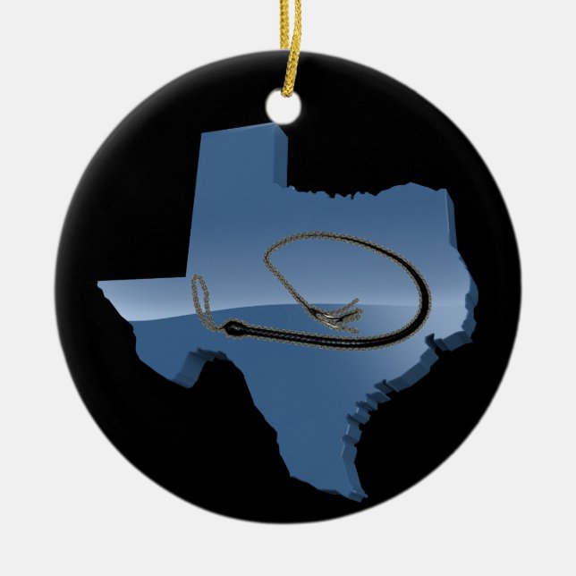 TEXAS WHIP CERAMIC ORNAMENT (Front)