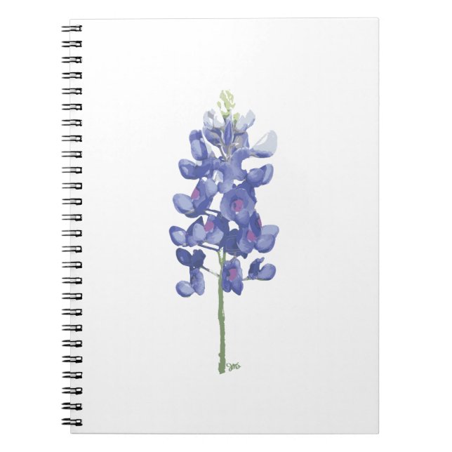 Texas Wild Flower Bluebonnet Notebook (Front)
