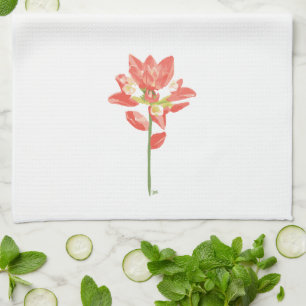 Texas Wild Flowers - Indian Paintbrush, orange Kitchen Towel