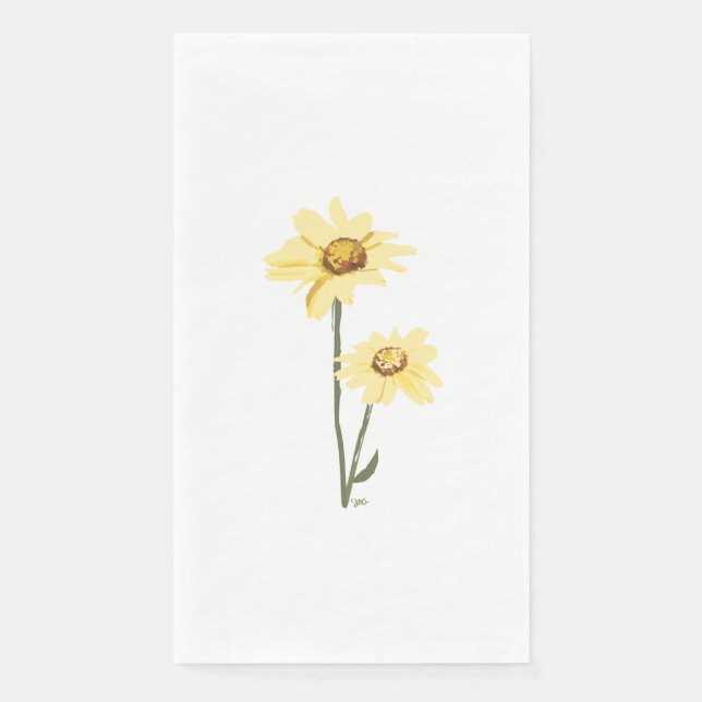 Texas Wild Flowers – Sunflower, yellow Napkin (Front)