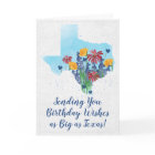 Texas Wildflowers Birthday Card