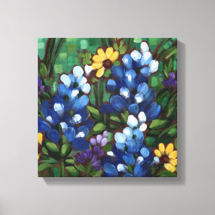 "Texas Wildflowers - Bluebonnets" Canvas Print