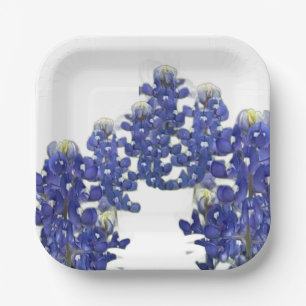 Texas Wildflowers Paper Plate