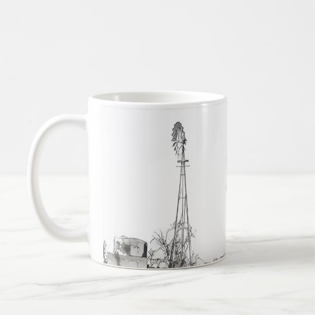 Texas Windmill Coffee Mug (Left)