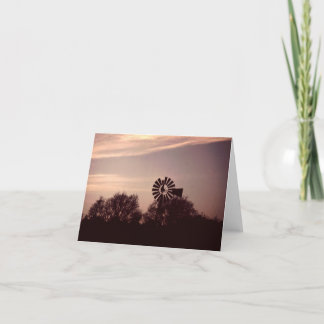 Texas Windmill Notecard #2