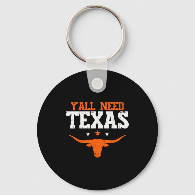 Texas Women Kids Men Boys Girls Youth Teen  Keychain (Front)