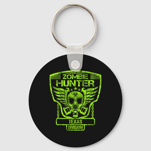 Texas Zombie Hunter  Keychain (Front)