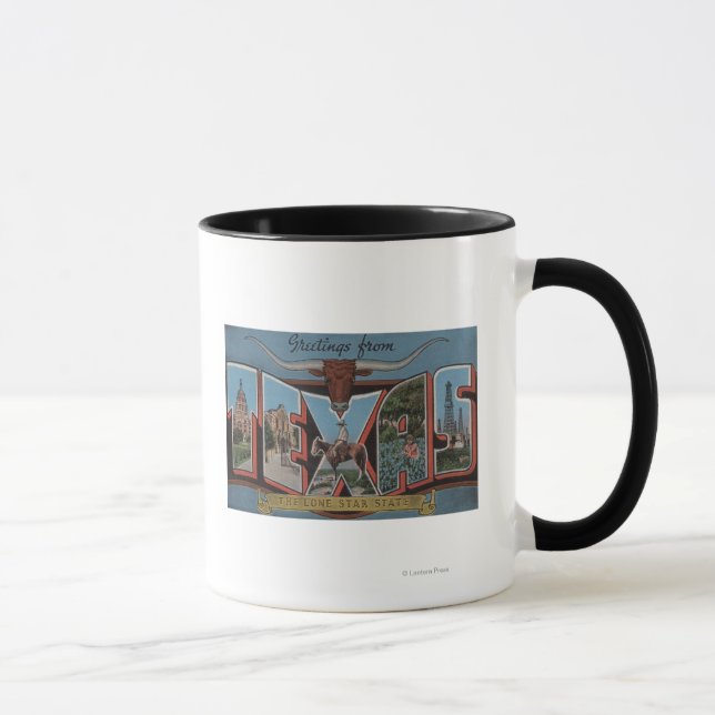 TexasLarge Letter Scenes Mug (Right)