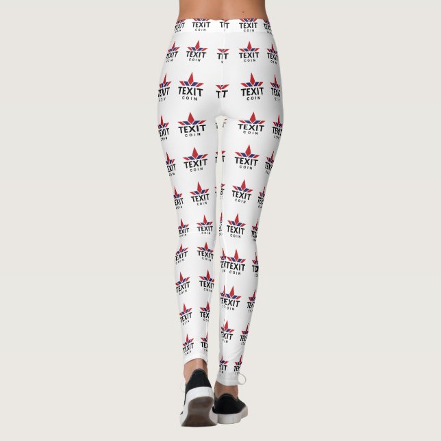 Texit Coin Official Logo Full  Leggings (Back)