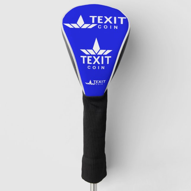 Texit Coin Official Logo Golf Head Cover (Front)