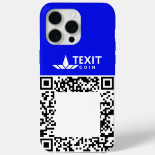 Texit Coin QR Code  iPhone 15 Pro Max Case