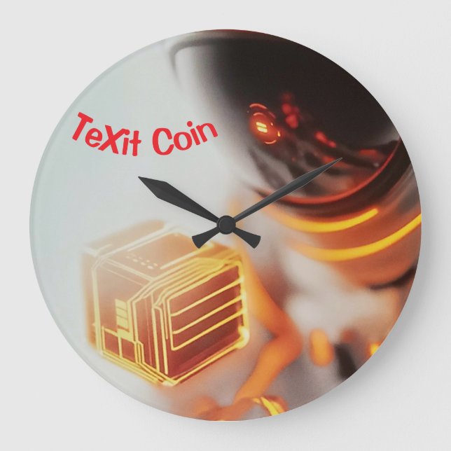 TeXit Coin Time Large Clock (Front)