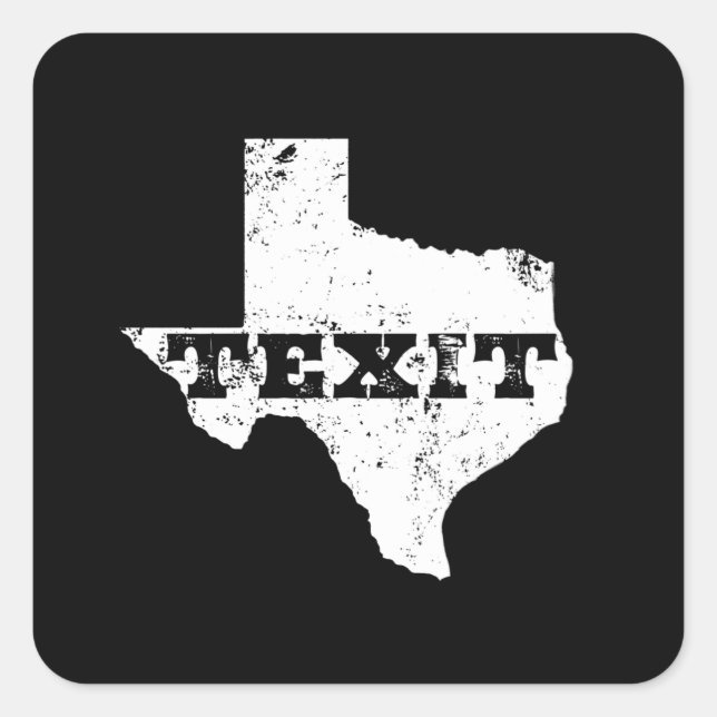 Texit - Nation of Texas - Texans for Secession Square Sticker (Front)