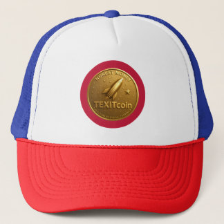 TexitCoin Official Logo On Back Coin on Front Trucker Hat