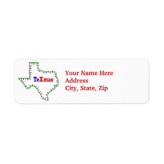 TeXmas Texas Xmas holiday label
