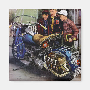 Tex's Motorcycle Magnet