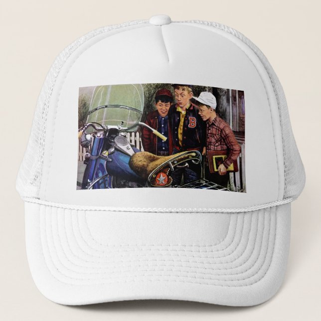 Tex's Motorcycle Trucker Hat (Front)