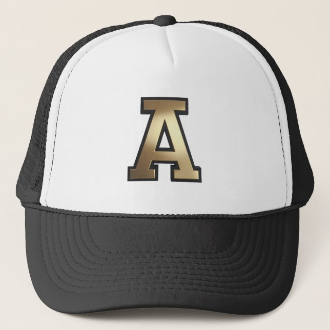 Text "A"  Trucker Hat (Front)