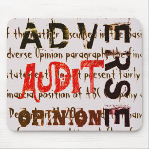 TEXT"Adverse Audit Opinion" Mouse Pad