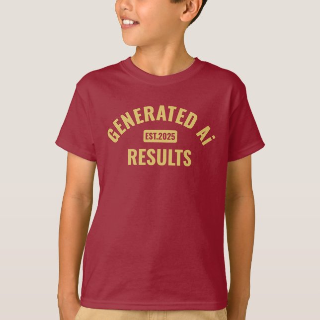 Text art T-Shirt with Simple and Clean Design (Front)