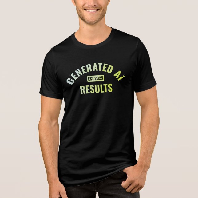 Text art T-Shirt with Simple and Clean Design Tri-Blend Shirt (Front)