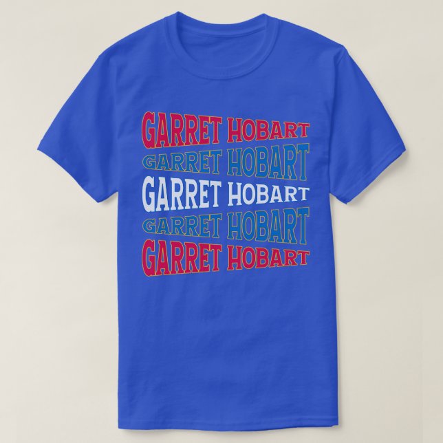TEXT ART USA GARRET HOBART T-Shirt (Design Front)