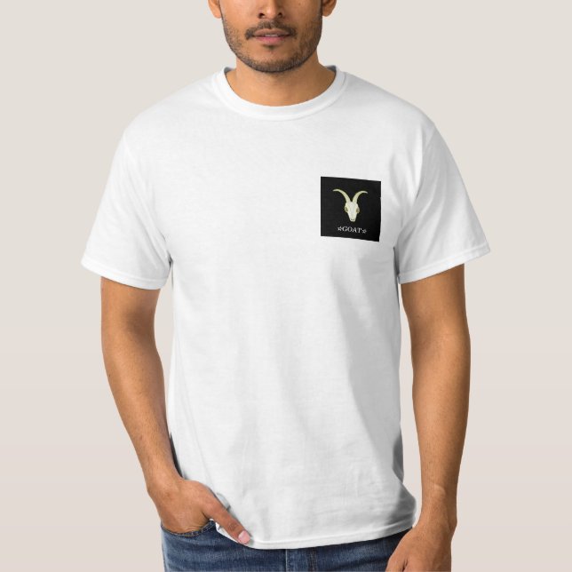 Text Custom GOAT Black T-Shirt (Front)