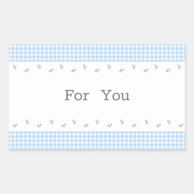 Text Custom Open & Check (Blue) Sticker (Front)