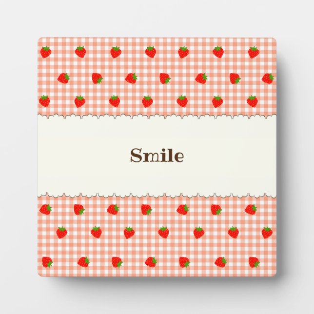 Text Customization ABCD Check Orange Plaque (Front)