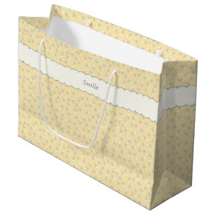 Text Customization Bara Ivory Large Paper Bag