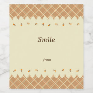 Text Customization Field Bulk Check Brown Wine Label