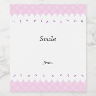 Text Customization Field Bulk Check Pink Hood Labe Wine Label