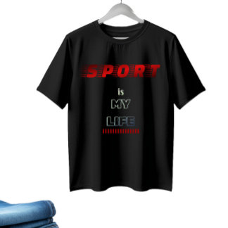 Text design about sport T-Shirt