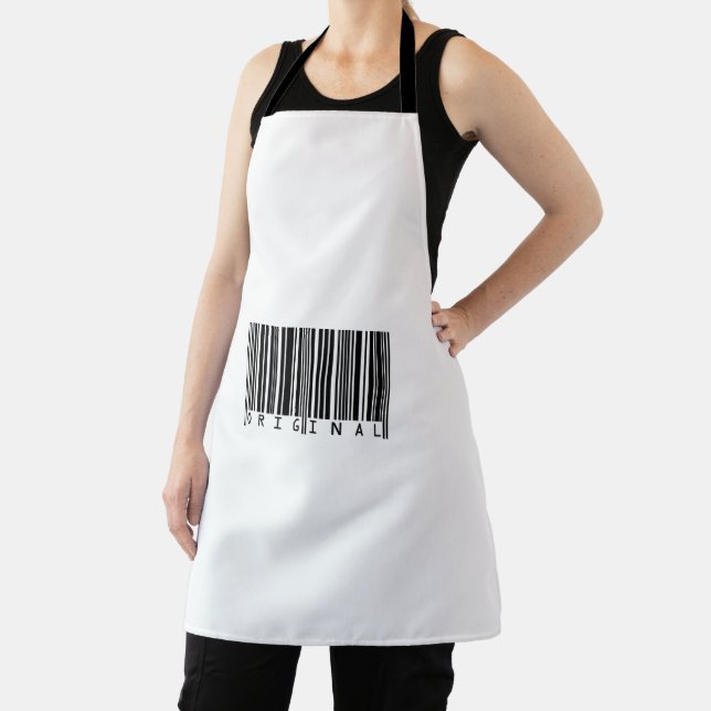 Text Design Barcode ORIGINAL Apron (Insitu)