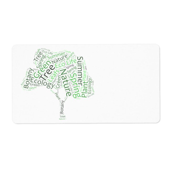 Text Design – ECO Tree (Front)