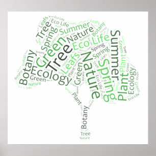 Text Design – ECO Tree Poster