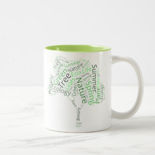 Text Design – ECO Tree Two-Tone Coffee Mug