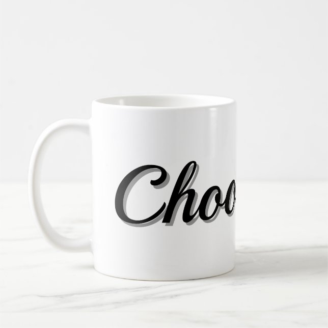 Text Design Mug (Left)