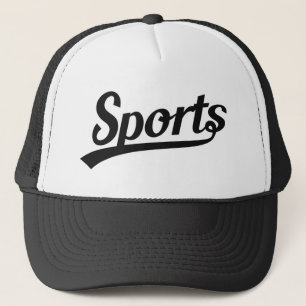 Text Design: SPORTS black + your own text & ideas Trucker Hat