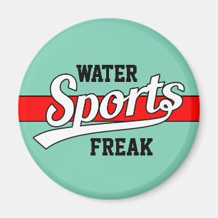 Text Design: SPORTS white + your own text & ideas Magnet