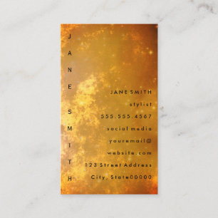 Text Design Vertical Luxe Business Card