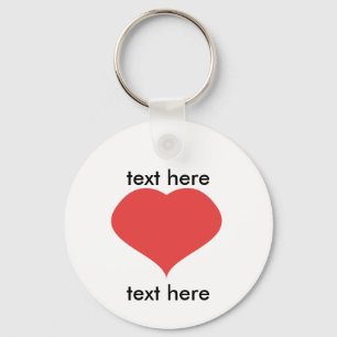 text LOVE text Keychain