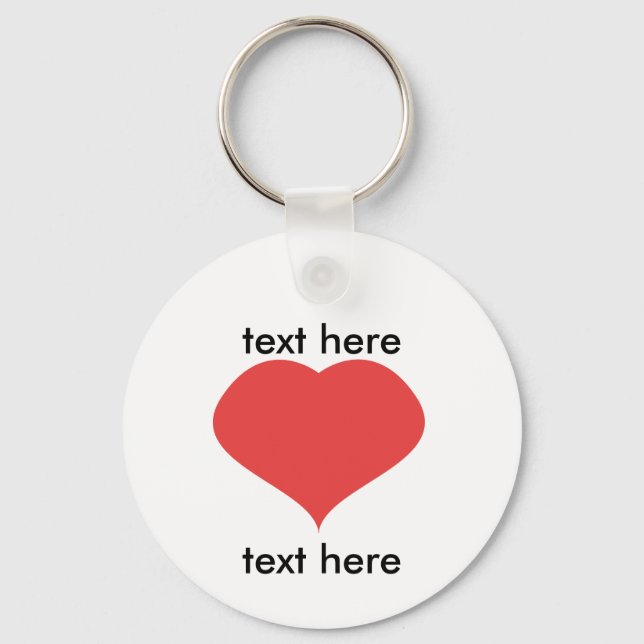 text LOVE text Keychain (Front)