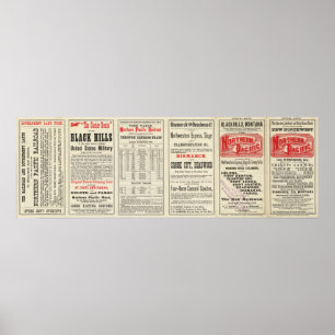 Text Page of Black Hills, Montana, Upper Missouri Poster