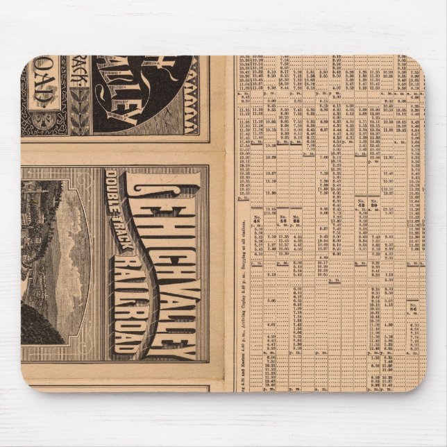 Text Page of Lehigh Valley Railroad Mouse Pad (Front)