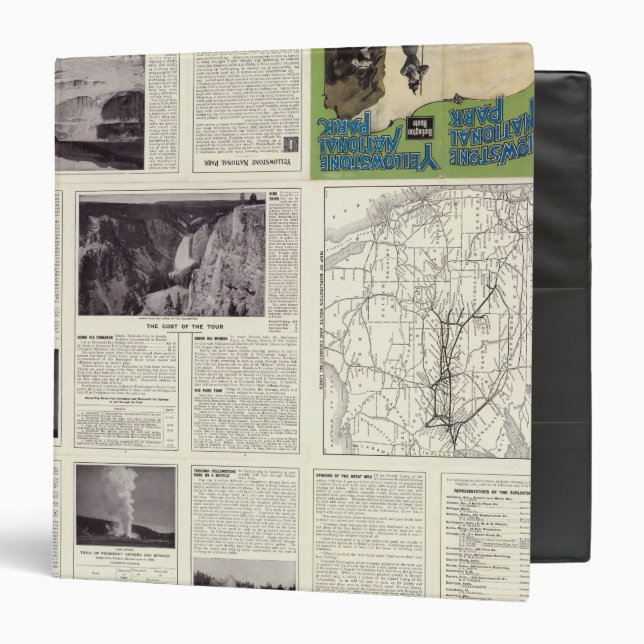 Text Page of Yellowstone National Park 2 Binder (Front/Inside)