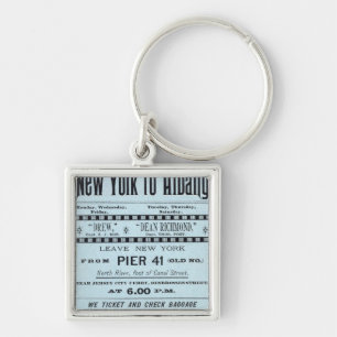 Text Page Peoples Line Keychain