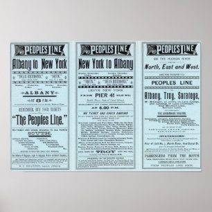 Text Page Peoples Line Poster